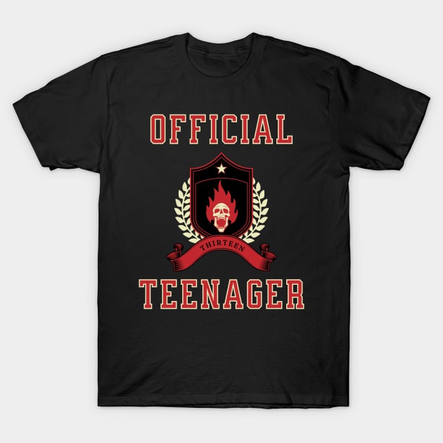 Official Teenager Skull Tee T-Shirt by little osaka shop